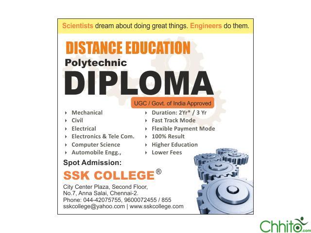 Diploma in Mechanical Engineering Distance Education
