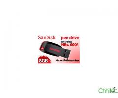 Sandisk Pendrive  8 GB, 6 Month Guarantee, visit www.rojeko.com