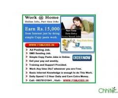 EARN MONEY FROM COPY & PASTE JOBS, GENUINE ONLINE JOB AVAILABLE. VISIT:- WWW.FSMJOBS.IN